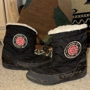 Madden Girl Black Snow Boots